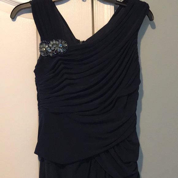 Adrianna Papell Navy evening dress - Picture 3 of 4